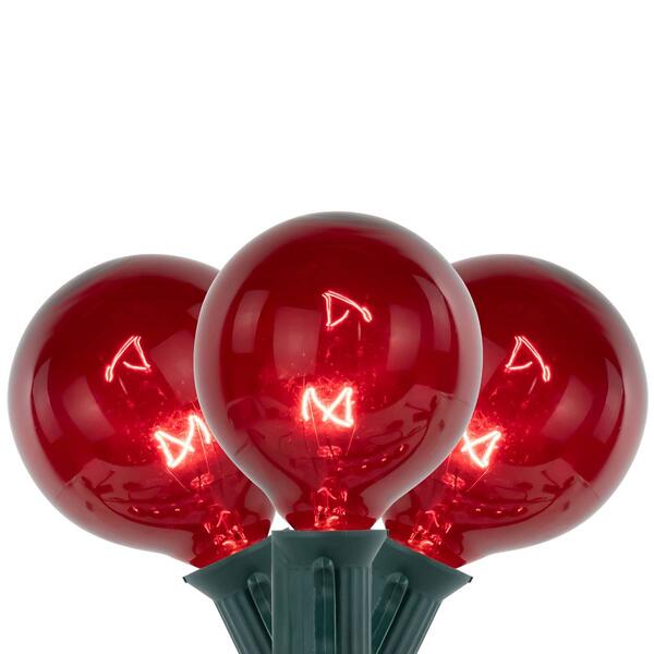 Northlight Seasonal 10ft. Red G50 Globe Christmas Patio Lights - image 