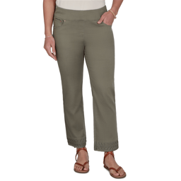 Petite Ruby Rd. Sedona Escape Pleated Hem Denim Ankle Pants