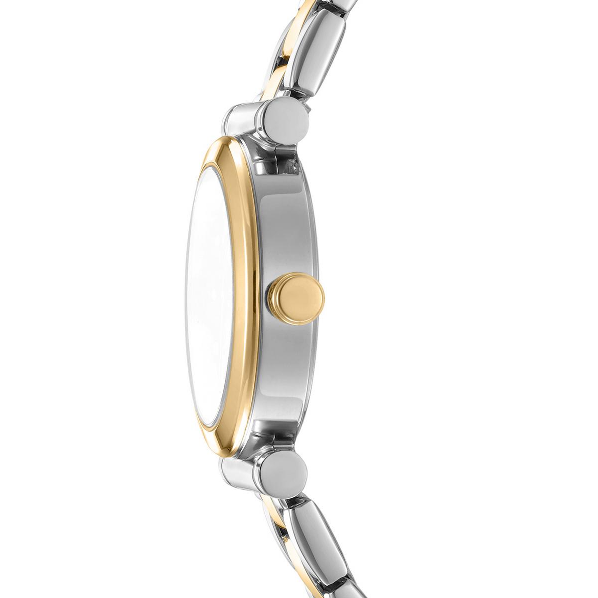 Womens DKNY Essentials Two-Tone Silver Dial Watch - DK1L090M0085