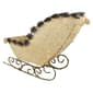 Elegant White Sisal Pre-Lit Christmas Sleigh - image 5