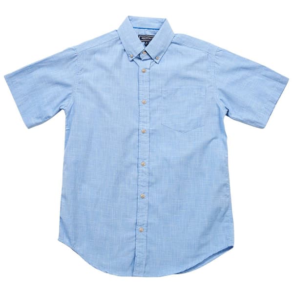 Mens Architect&#40;R&#41; Cross Hatch Short Sleeve Button Down Shirt