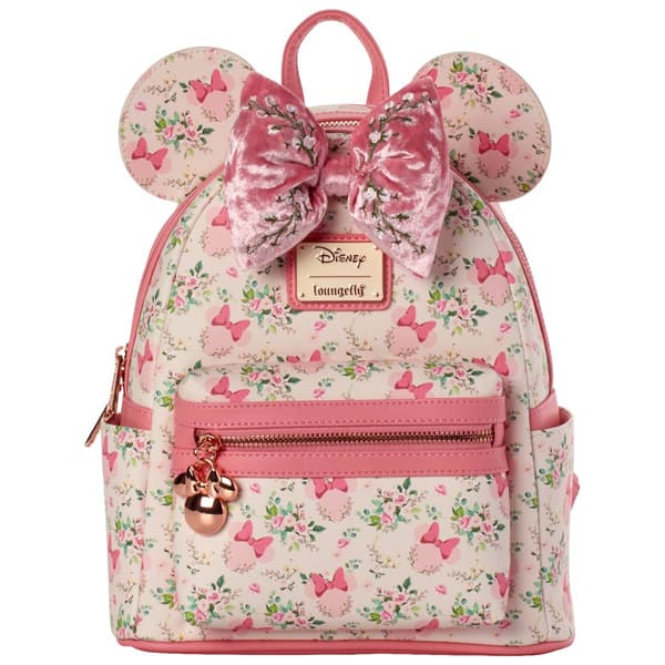 Womens Loungefly Minnie Mouse Floral Mini Backpack