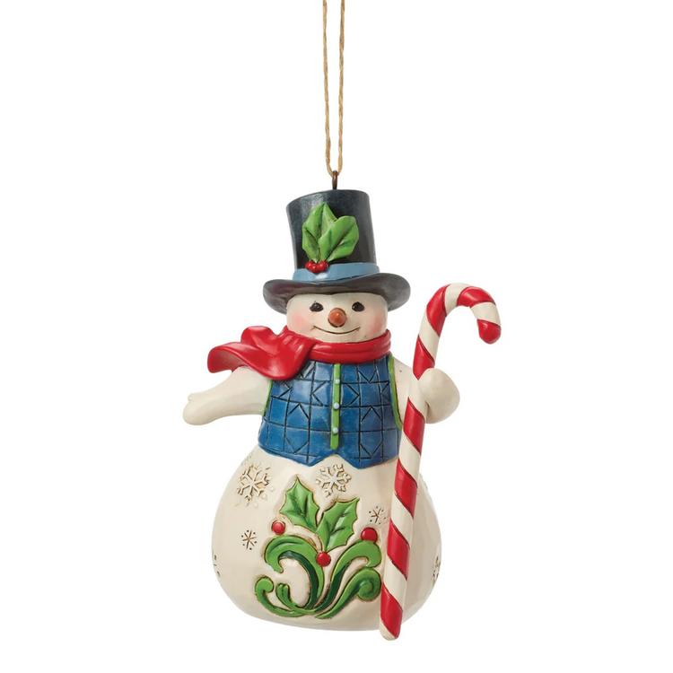 Jim Shore Snowman with Candy Cane
