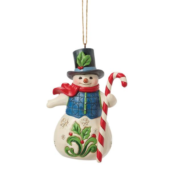 Jim Shore Snowman with Candy Cane