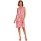 Womens Harlow & Rose Sleeveless Tropical Leaf Shift Dress - image 1