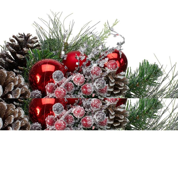 Northlight Seasonal 24in. Artificial Christmas Wood Planter