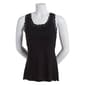 Plus Size French Laundry Lace Trim Ribbed Tank Top w/ Lettuce Hem - image 1
