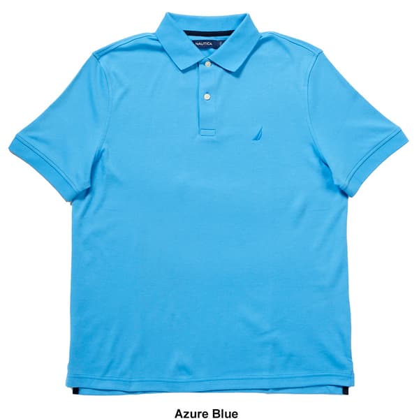 Mens Nautica Interlock Short Sleeve Polo