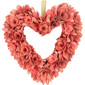 Northlight 14in. Wooden Floral Heart Valentine''s Day Wreath - image 1