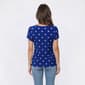 Petite AK Anne Klein Short Tulip Sleeve Dot Blouse - image 2