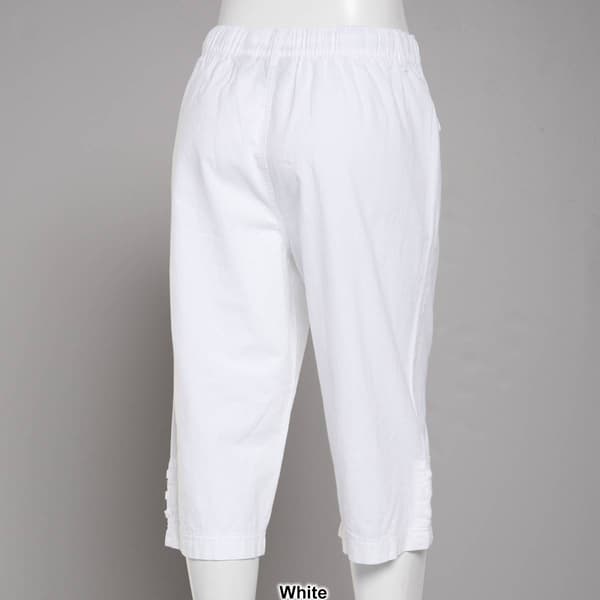 Cotton Elastic Waist Capris