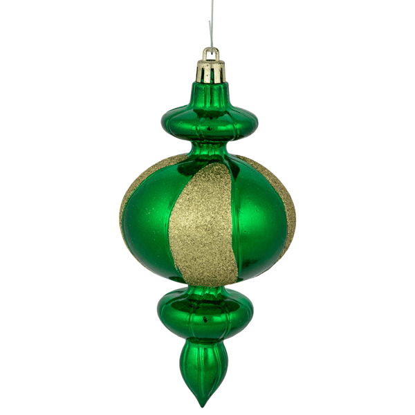 Northlight 8ct. Green Shatterproof Finial Christmas Ornaments