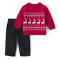 Baby Boy (12-18M) Carter''s(R) Reindeer Fair Isle Sweater/Pants Set - image 1