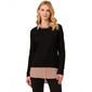 Womens Adrianna Papell Long Sleeve Easy Stripe Twofer Sweater - image 1