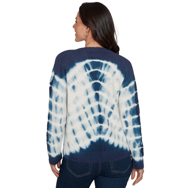 Womens Skye’s the Limit Urban Heirloom V Neck Tie Dye Cardigan
