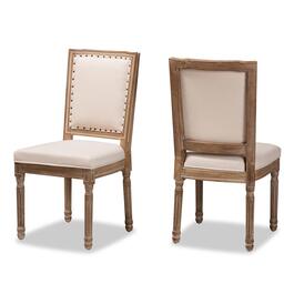 Baxton Studio Louane French Inspired Wood 2pc. Dining Chair Set