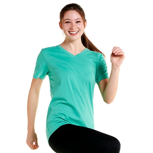 Womens Starting Point&#40;R&#41; Straight Hem Short Sleeve V-Neck T-Shirt