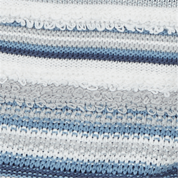 Plus Size Skye’s the Limit Icy Blue Sparkle Stripe Sweater