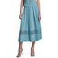 Womens DKNY Pull On Linen Blend Loop Lace Midi Skirt - image 1