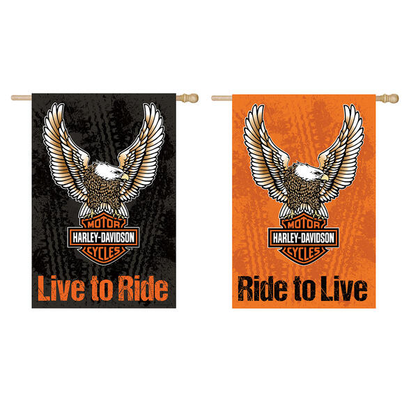 Evergreen Harley-Davidson&#40;R&#41; Eagle Garden Flag - image 