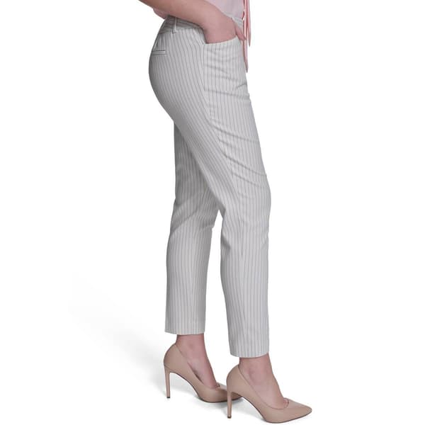 Womens Tommy Hilfiger Mid Rise Pinstripe Slim Dress Pants