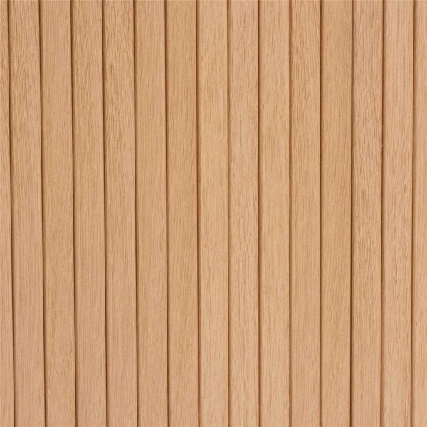 Baxton Studio Lucia Fluted Wood Sideboard Cabinet