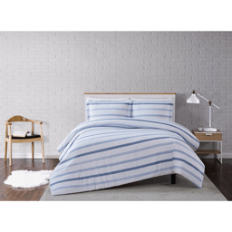 Truly Soft Waffle Stripe 3pc. Reversible Duvet Cover Set
