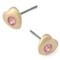 Betsey Johnson Glam Heart Stud Earrings - image 2
