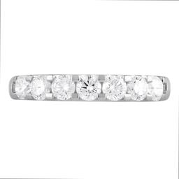Nova Star® White Gold Lab Grown Diamond 7 Stone Anniversary Ring