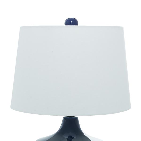 9th & Pike® Contemporary Blue Porcelain Table Lamps - Set of 2