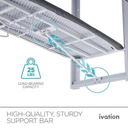 Ivation Wall Mounted Foldable Iron Board w/ Removable Cover