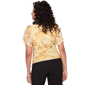 Womens Emaline Limoncello Sunrise Drape Neck Abstract Blouse - image 1