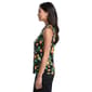 Womens Rafaella® Sleeveless Ruffle Trim Orange Blossom Polo - image 3