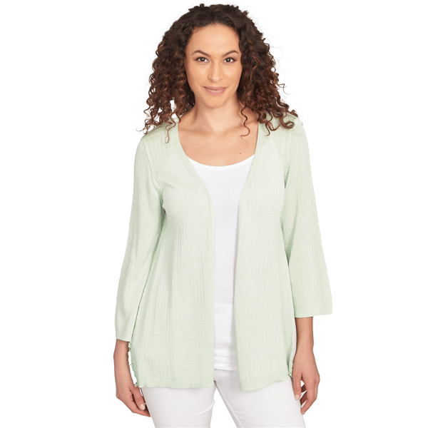 Petite Women''s Tropical Lace Back Cotton Duster