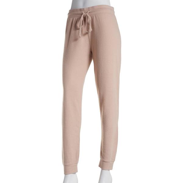 Womens Ebb & Flow Solid Brushed Hacci Jogger Pants - image 