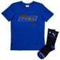 Boys &#40;8-20&#41; Puma&#40;R&#41; 2pc. Solid Tee with Crew Socks - Vivid Blue - image 1