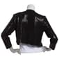 Womens MSK 3/4 Sleeve Sequined Cropped Shawl - image 2