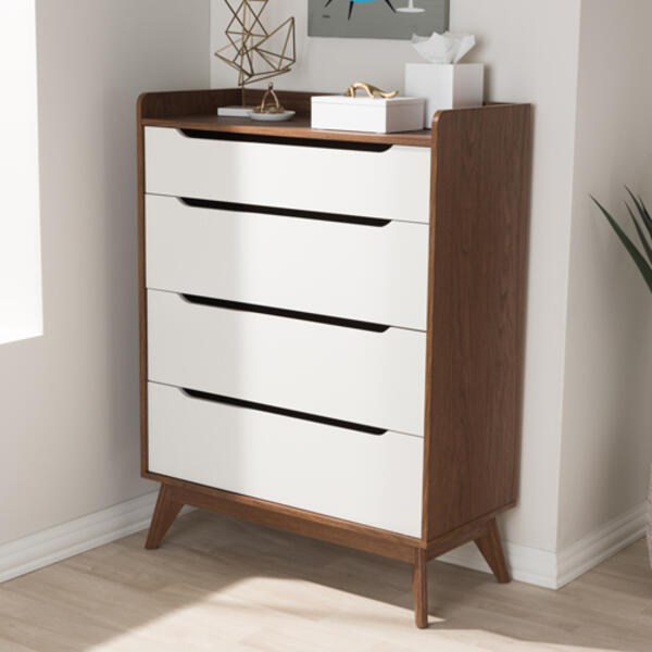 Baxton Studio Brighton 4 Drawer Storage Chest - image 