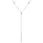 You're Invited Silver-Tone Bar Pendant Y-Necklace - image 1