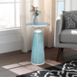 Sagebrook Home Rawson Glass Art Wood Top Accent Table - image 11
