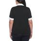 Plus Size Rafaella&#174; Short Sleeve Solid Button Polo - image 1