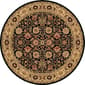 Rugs America&#40;tm&#41; New Vision Tabriz Round Rug - Black - image 1