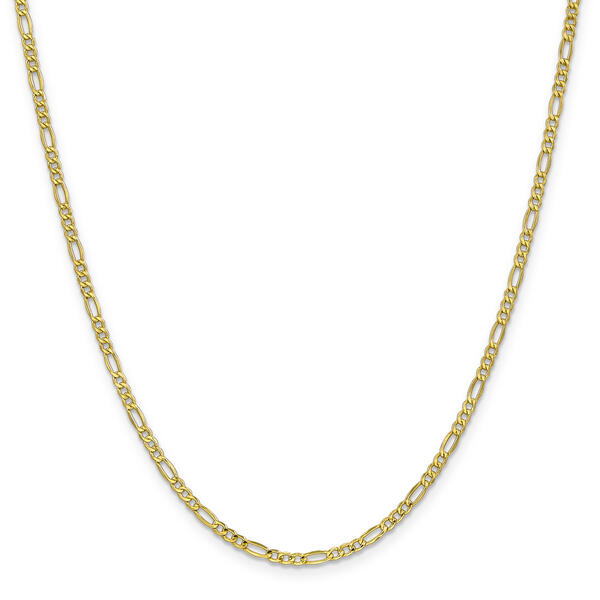 Gold Classics&#40;tm&#41; 10kt. 2.5mm 22in. Semi-Solid Figaro Chain - image 