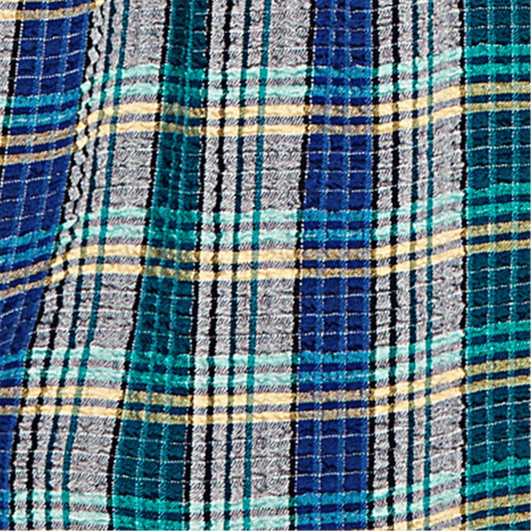 Petite Ruby Rd. Fall Flair Roll Tab Embroidery Plaid Blouse