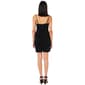 Juniors Crystal Doll Solid Mesh Slip A-Line Dress - image 2