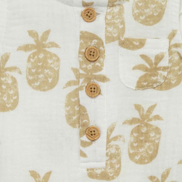 Baby Boy &#40;3-12M&#41; Little Me&#174; Pineapple Romper with Hat