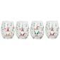 Home Essentials Christmas Happy Gnomes Stemless Wine Glasses - image 1