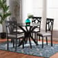 Baxton Studio Luise Modern Dark Brown Wood 5pc. Dining Set - image 2