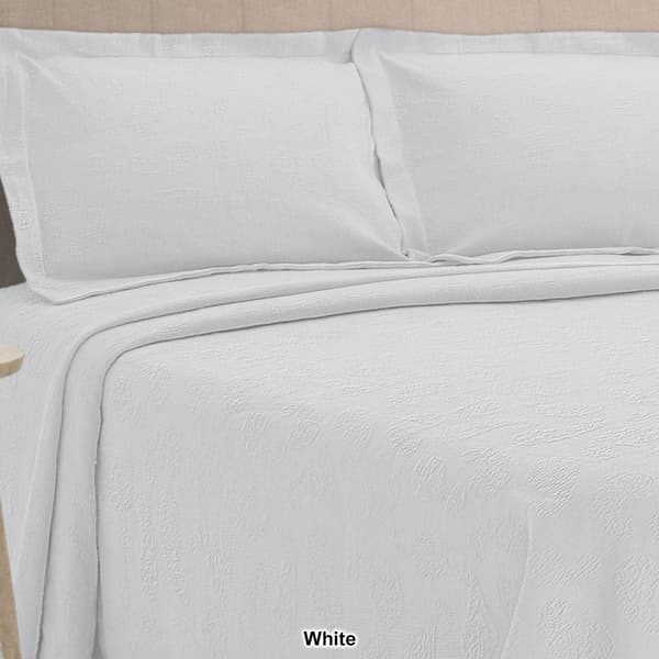 Superior Jacquard Matelassé Paisley Cotton Bedspread Set