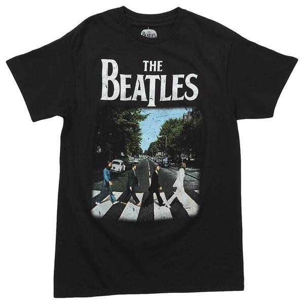 Young Mens The Beatles Graphic Tee - Black - image 